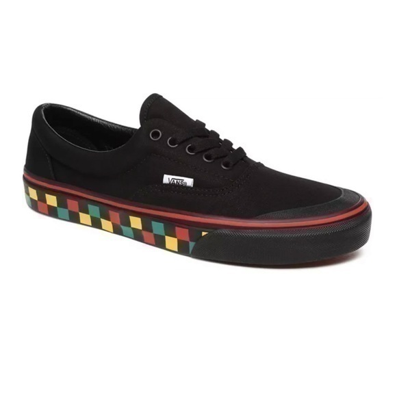Vans (BTPXB2) Vans Check Era TC Shoes Black/Multi Men’s Size 8 Women’s Size 9.5